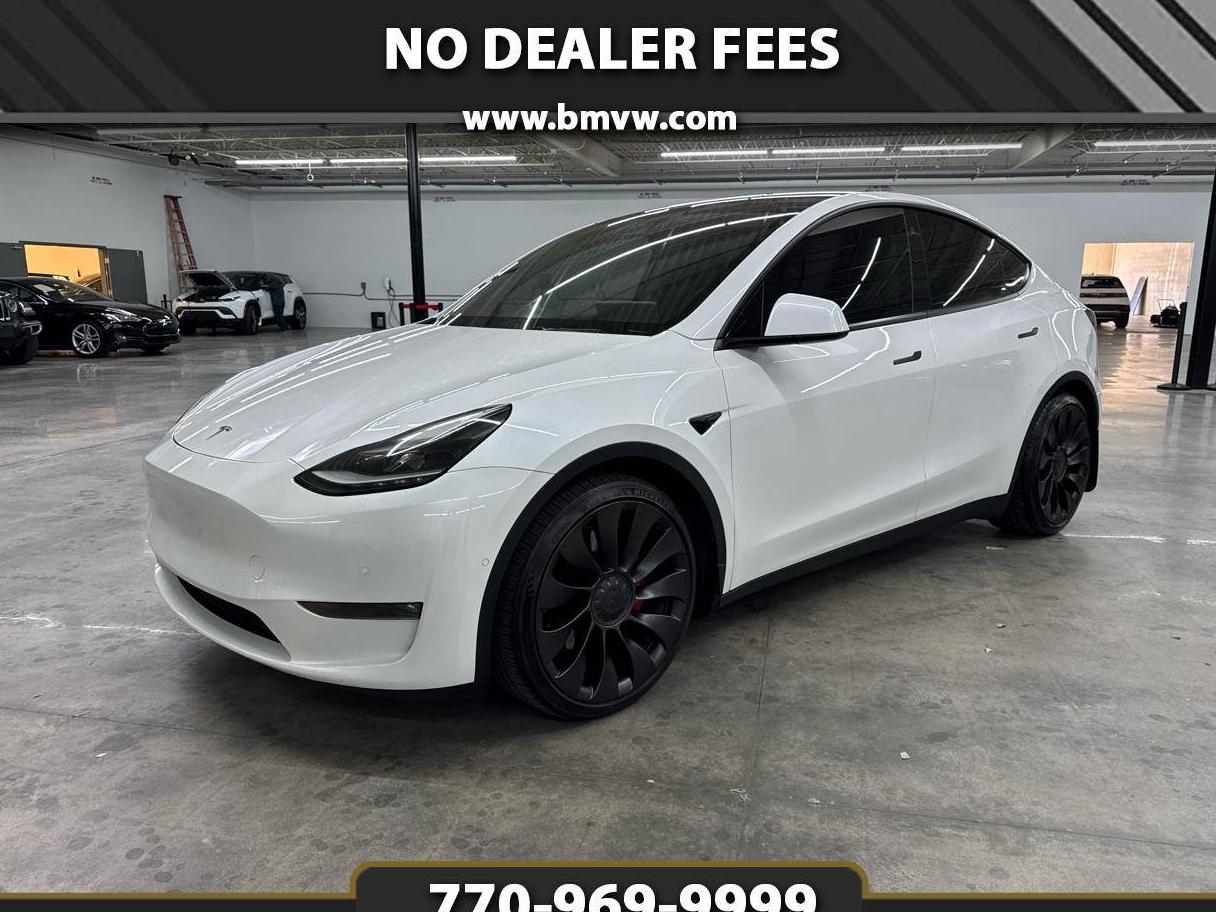 TESLA MODEL Y 2021 5YJYGDEF7MF251740 image